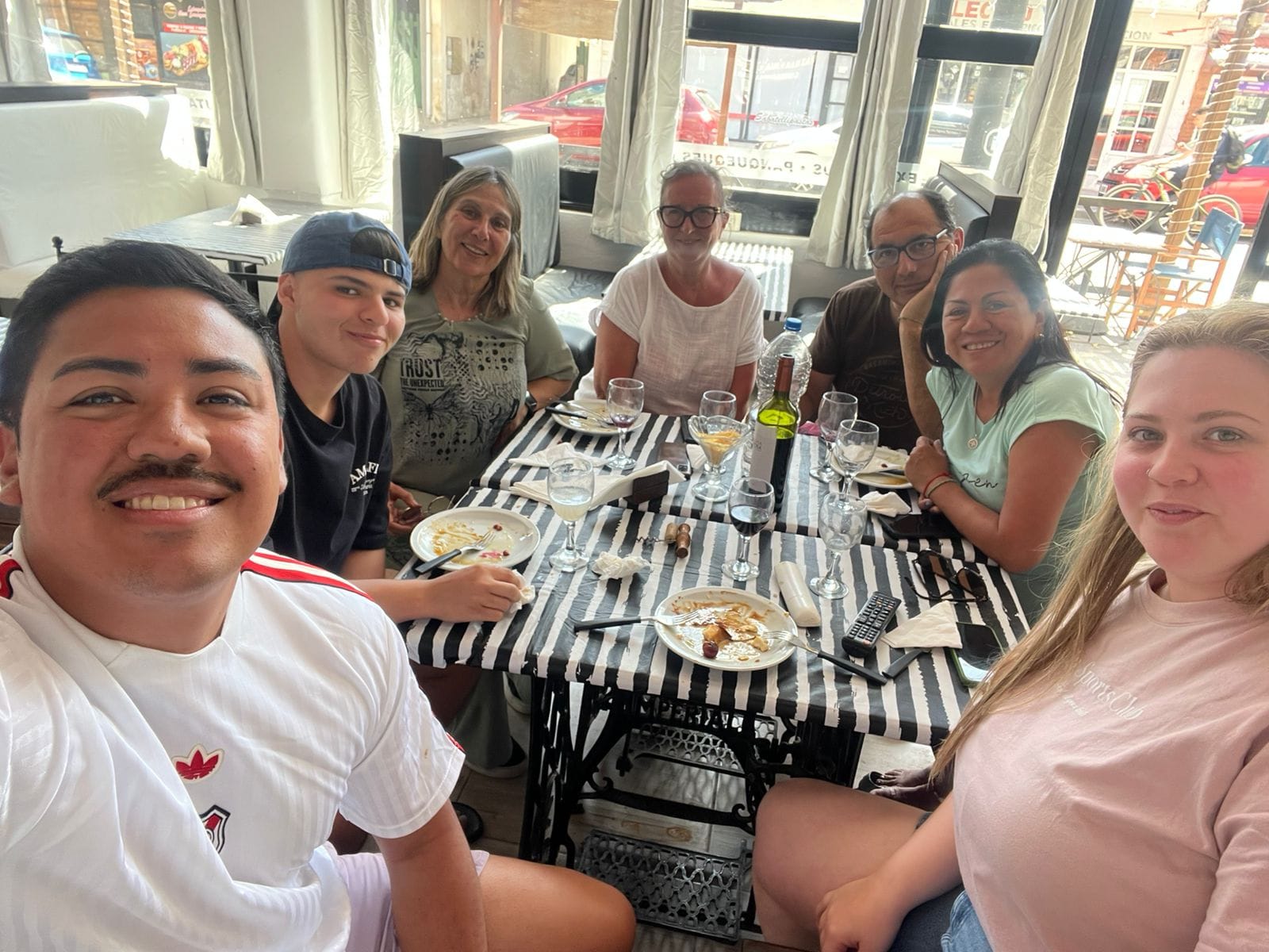 Grupo disfrutando en Patria Mia